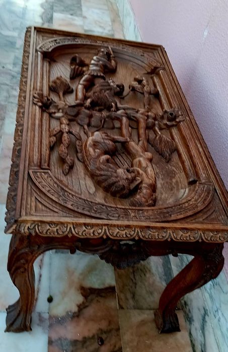 Mesa Antiga - Madeira Trabalhada Hércules