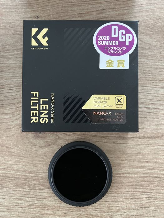 K&F Concept Nano-Xcel ND8-128 – Filtro ND Variável 67mm
