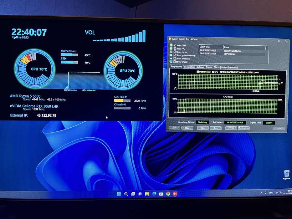 Новый Игровой ПК Ryzen5500 GTX3060 12gb