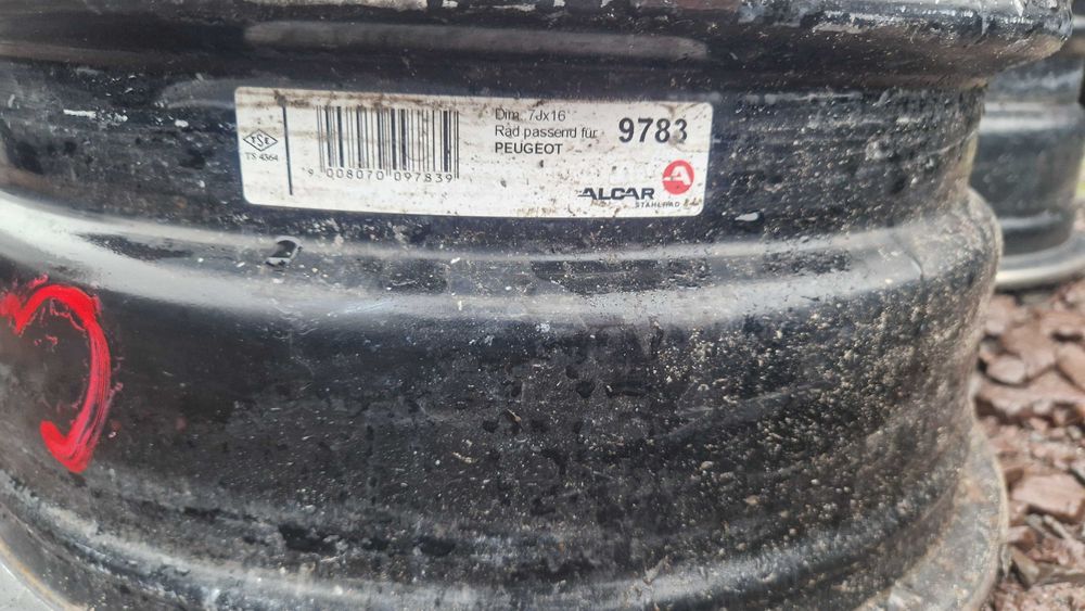 Felgi stalowe Citroen Peugeot 3008, 308 4x108 7Jx16 ET32 Kpl.