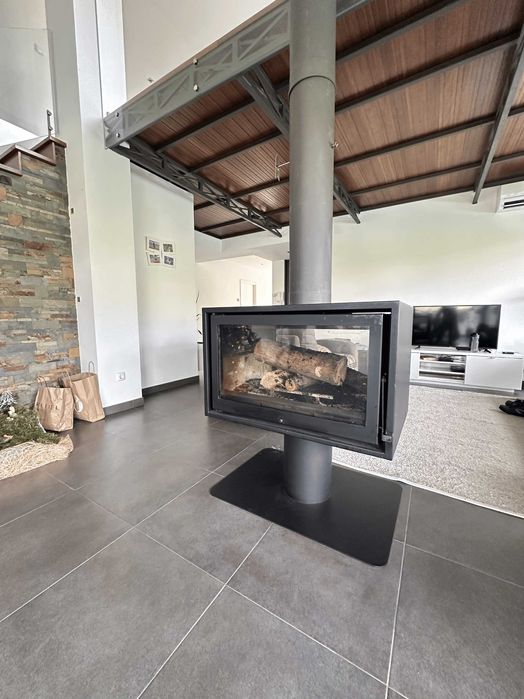 Recuperador de Calor Central Moderno (Ilha) + 6m Chaminé