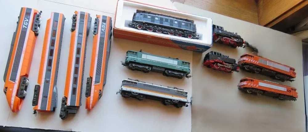 HO Comboios elétricos:LocomotivasLima,Roco,Jouef;ler anuncio