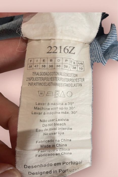 Blusão/casaco de ganga