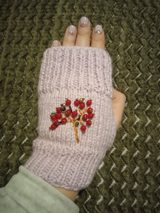 Продам митенки ручной работы