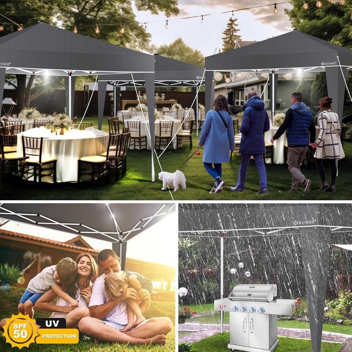 Nowy pawilon ogrodowy / altanka / namiot / 3x3m / LED / solar !8914!