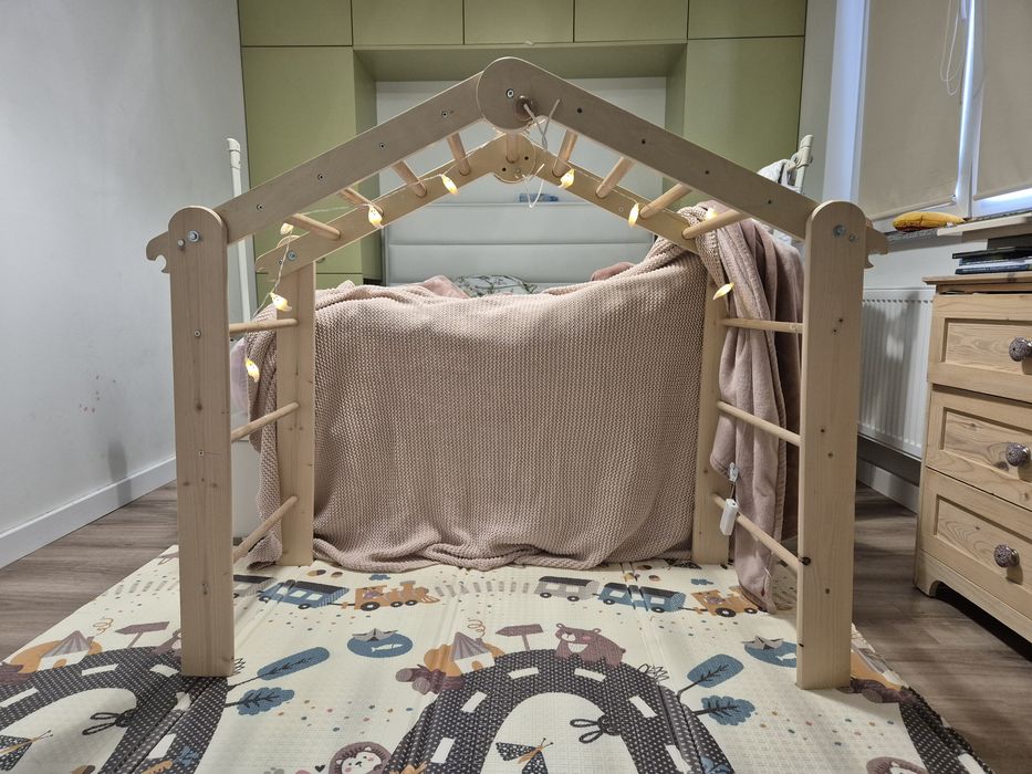 Domek dla dzieci plac zabaw namiot drabinki