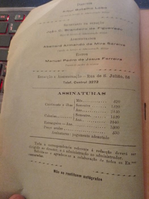 Boletim Admini. MILITAR-1917-Dias-15E-Orgulho Preconceito-1e-7EDesde2E