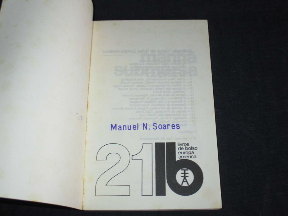 Livro Manhã Submersa Vergílio Ferreira Livro Bolso