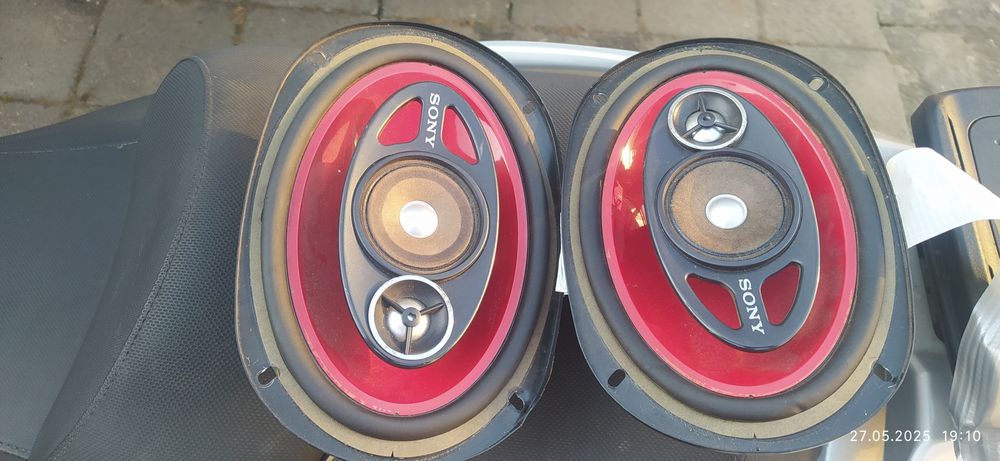 Głośniki Sony + radio Kenwood