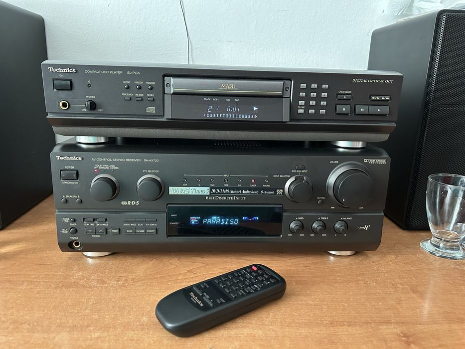 Amplituner Stereo Technics  + CD zadbany