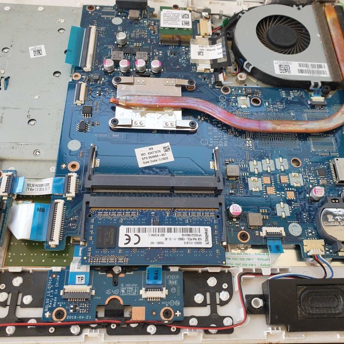 HP 15-ba005np Motherboard with AMD E2-7110 Processor, Compatible with Other Models64729740831746123