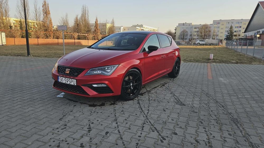 Seat Leon SEAT leon cupra 2.0 dsg 290 seria s&s czerwony metalik acc szyberdach