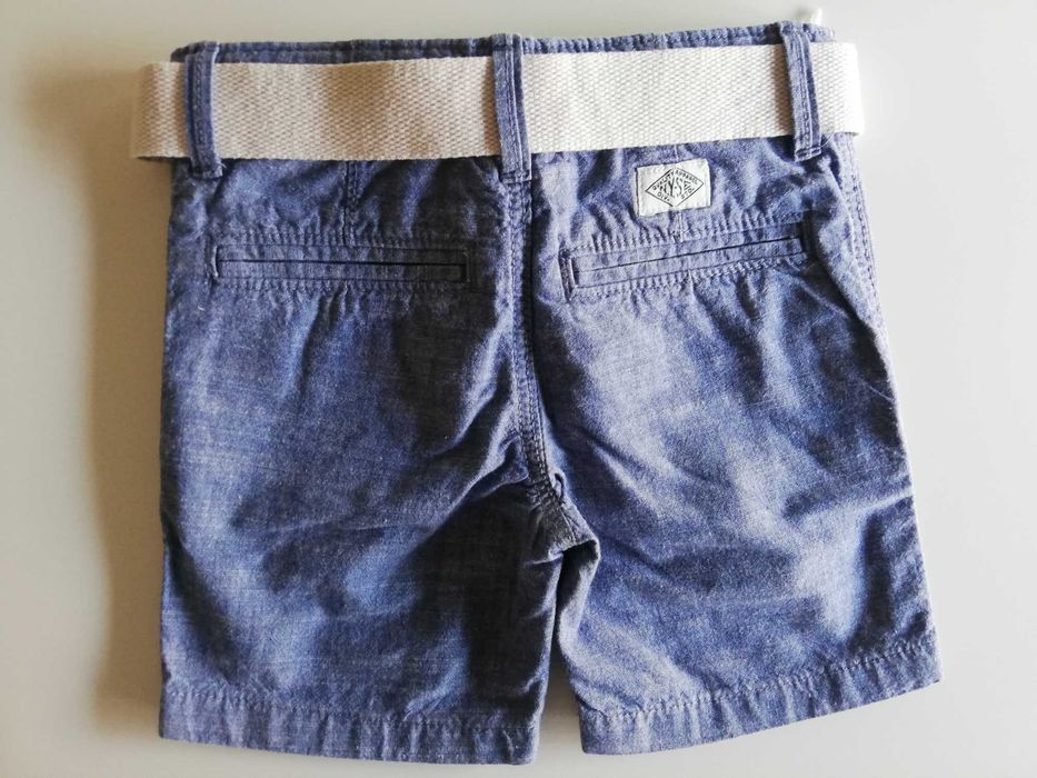 Calções menino com cinto H&M - Tam. 92cm