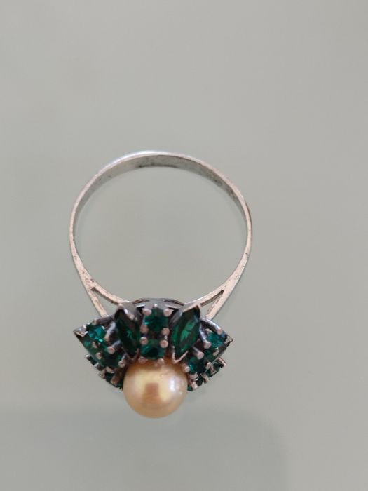 lindo anel de prata vintage