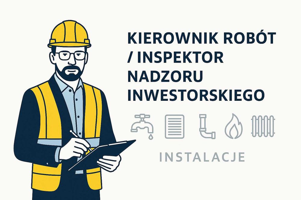 Inspektor nadzoru inwestorskiego / Kierownik robót / Kierownik budowy