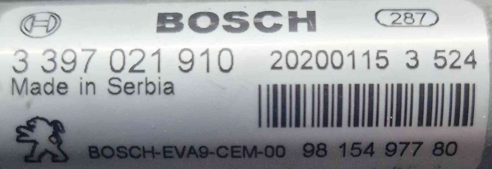 Motor Limpa Vidros Frente PEUGEOT 2008 I (CU_) ano 2017