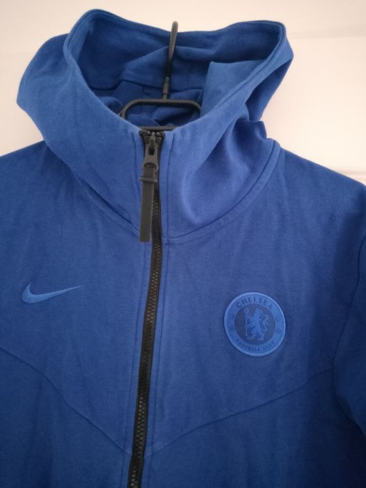 Chelsea FC 2019/20 Tech Pack Nike rozpinana bluza piłkarska z kapturem
