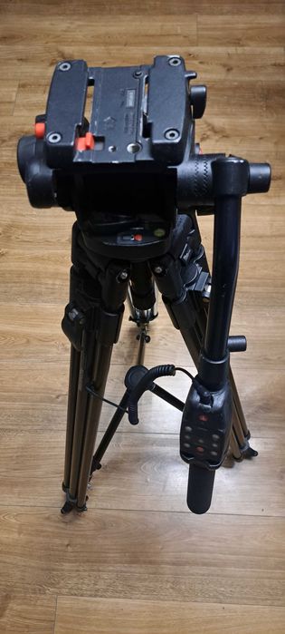 Statyw filmowy Manfrotto 351MVB + głowica 503HDV + pokrowiec + wózek Manfrotto 114MV - zestaw profesjonalny.