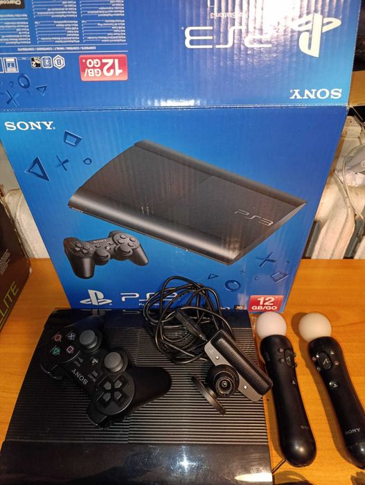 Konsola Ps3 Super slim 12Gb Stan Idealny z kartonem Nr Seryjne Zgodne