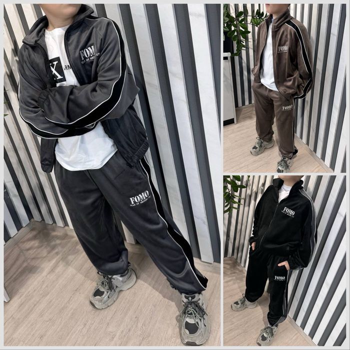 Детский теплый велюровый костюм/Дитячий теплий велюровий  костюм FОMО