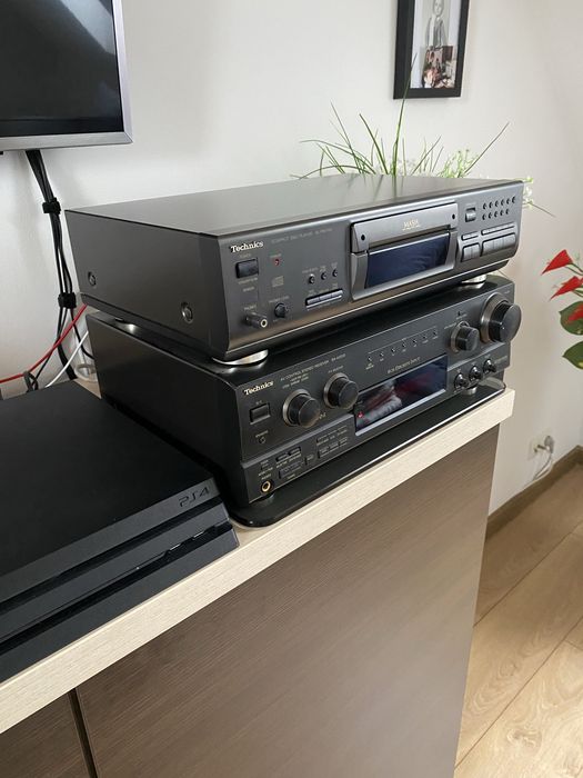 Amplituner Technics SA AX530  plus CD Player plus kolumny