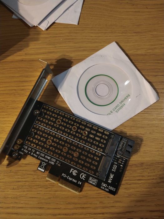 Modulo pcie X 4 para nvme e M2