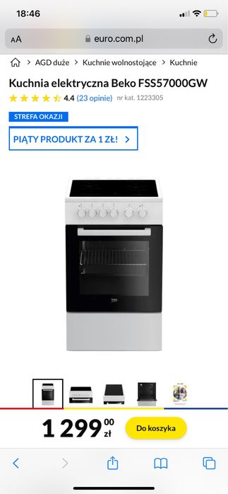 Kuchenka elektryczna Beko