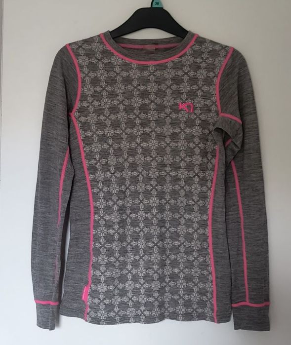 Bluzka termiczna z wełny merino Kari Traa S damska góry narty