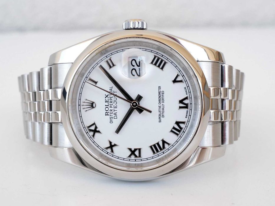 Rolex Datejust 36mm Jubilee Steel White Roman Dial (2025)