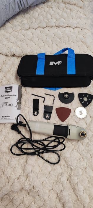 Narzędzie wielofunkcyjne MacAllister 300 W MSMT300 + torba + komplet