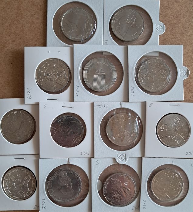 Moedas UNC de 5€ - Comemorativas de Portugal