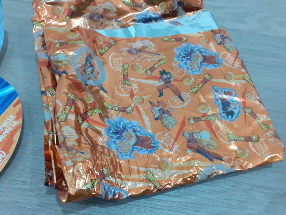 Cartão + Papel Embrulho Dragon Ball Hacendado Mercadona