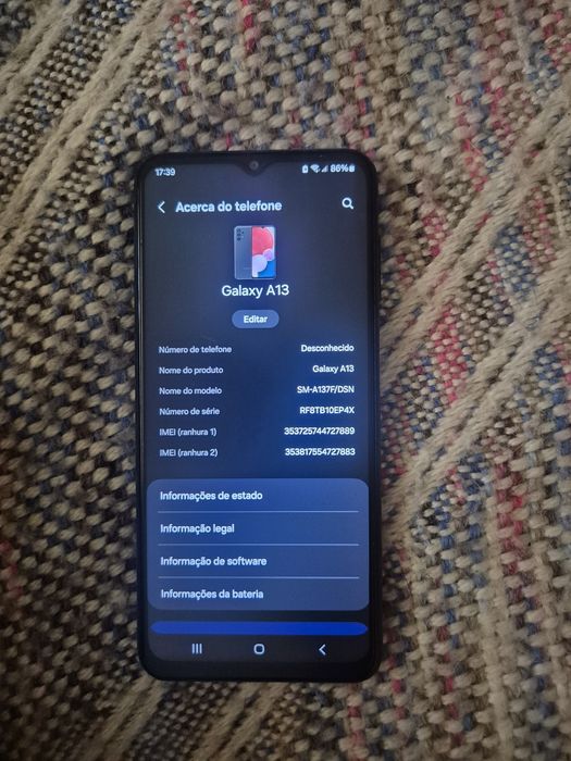 Tenho para venda este samsung A 13