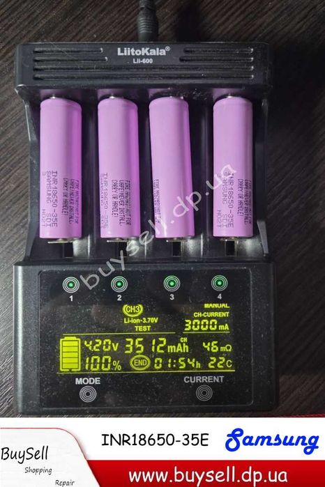 Новий Акумулятор Samsung INR18650-35E Li-ion 18650, 3500MAh/8A