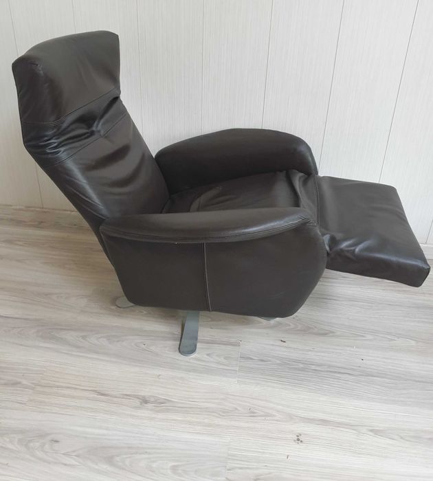 Fotel rozkładany relax, BRUHL SKÓRA obrotowy