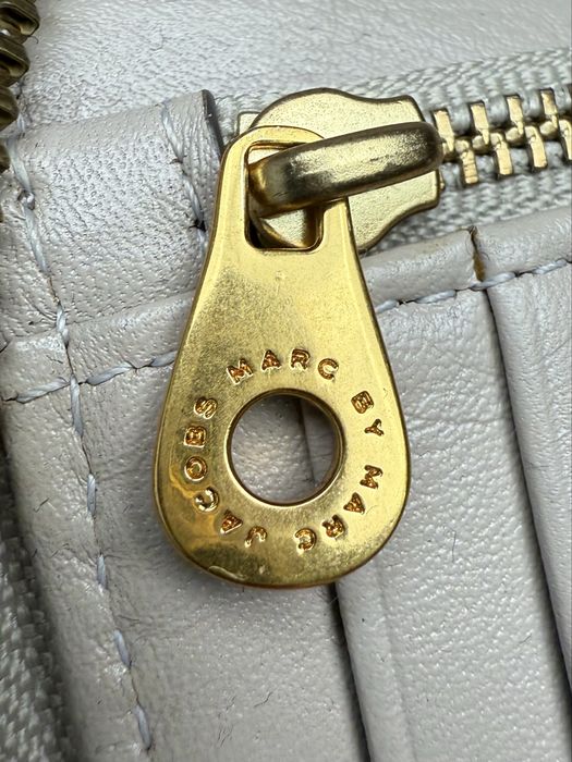 Portfel Marc by Marc Jacobs Beige Zip Around Wallet
