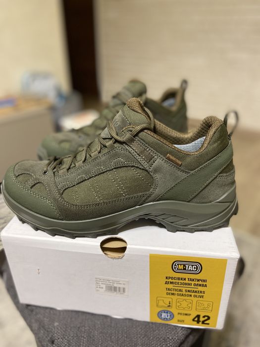 Тактичні кросівки чоботи демісезонні M-TAC RANGER GREEN