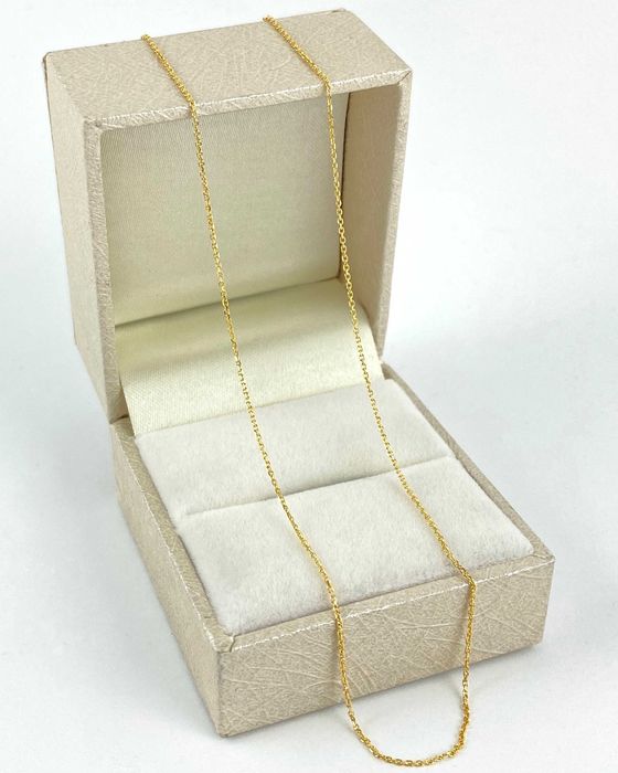 Subtelny ZŁOTY łańcuszek splot ANKIER PRÓBA 585 (14K) długość 50 cm