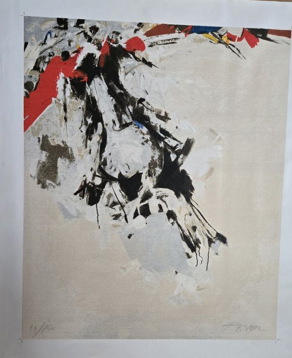 Tauromaquia, serigrafia em tela de Júlio Pomar