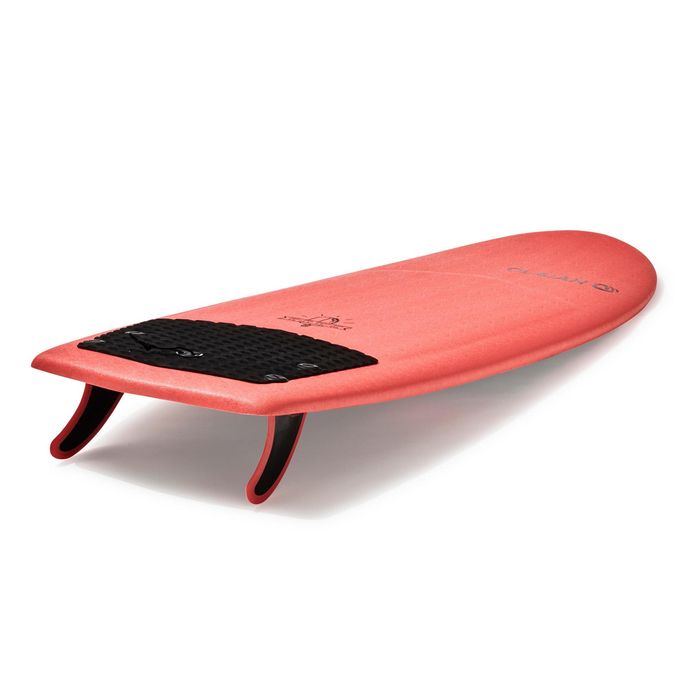 Prancha de Surf de Espuma 900 5'4". Vendida com 2 quilhas