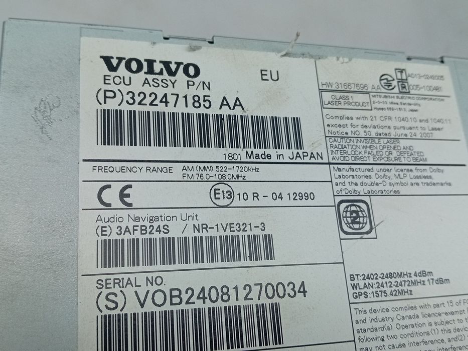 Rádio / auto-rádio VOLVO V60 I Cross Country (157)