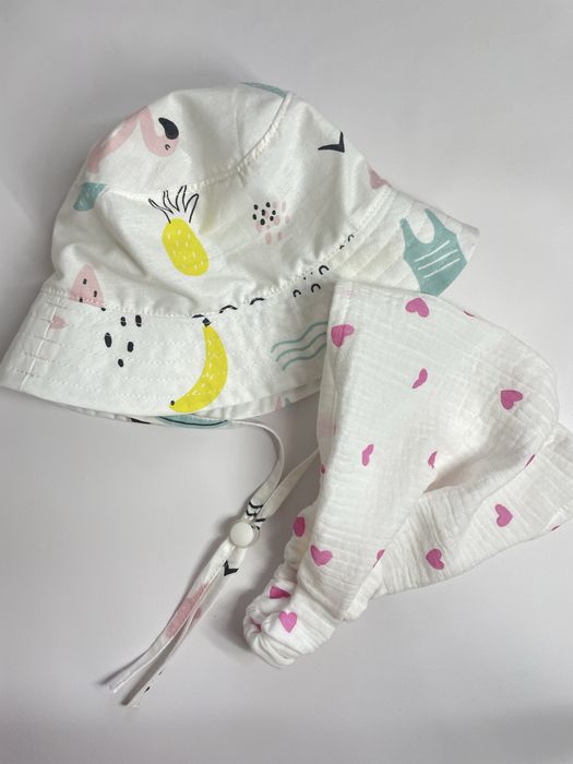 Дитяча панамка панама з вушками муслинова панамка