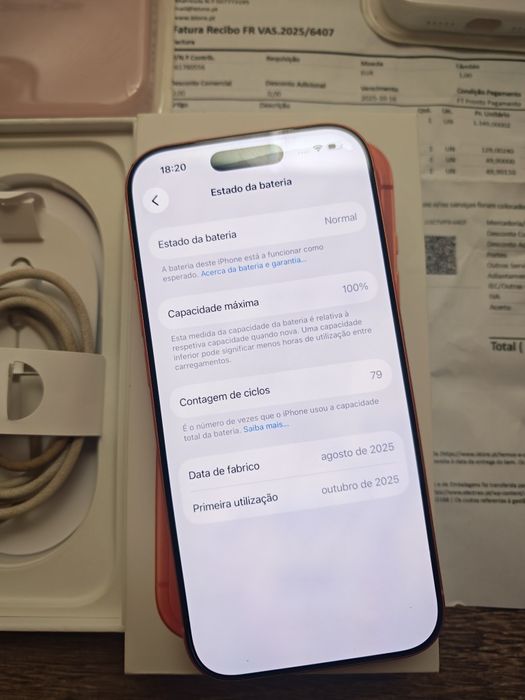 iPhone 17 Pro 6.3" 256GB Laranja Seminovo +Pluscare Aceito Retomas