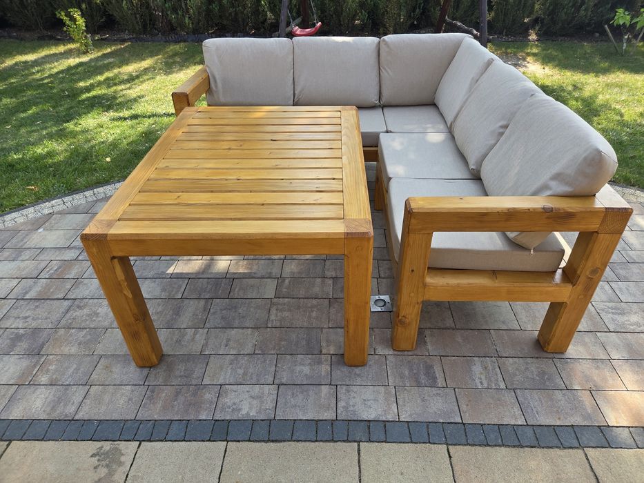 Meble ogrodowe, tarasowe drewniane