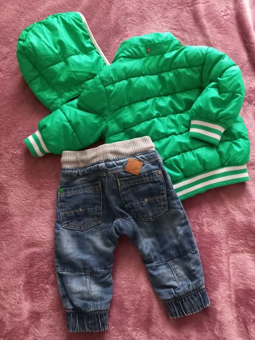 Куртка H&M дитяча, штани Next 6-9 міс