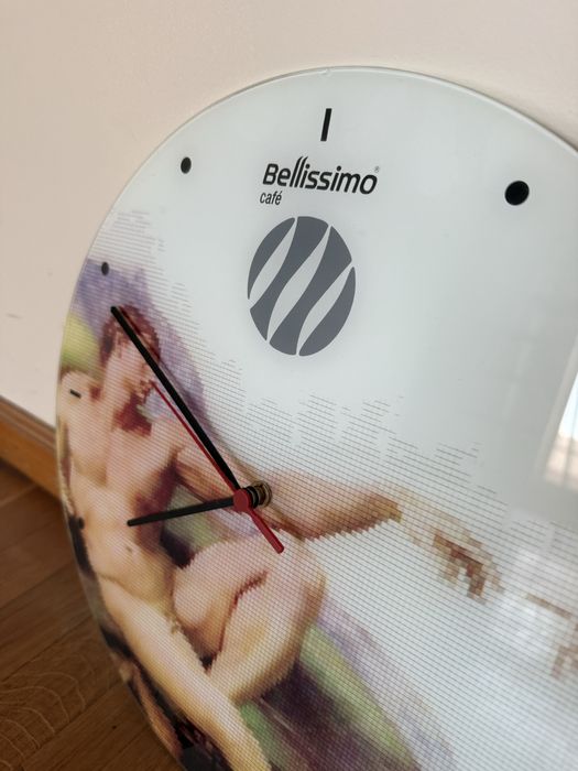 Relógio de parede de vidro