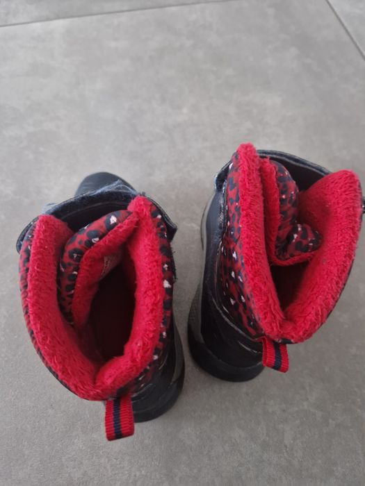 Buty Śniegowce zapinane na rzepy