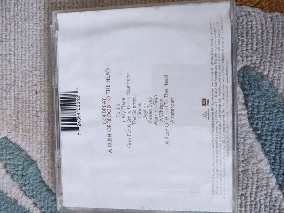 Coldplay the rush .. CD