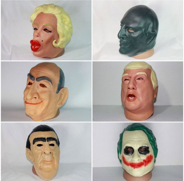 Маска Козак Фантомас Шрек Фиона Бетмен Джокер Обезьяна НЛО Кобра Крик