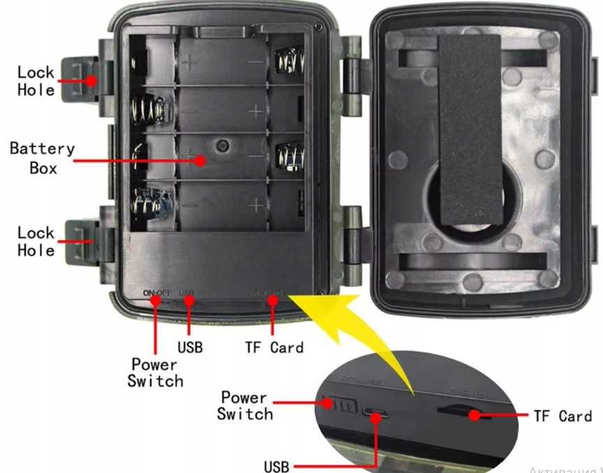 Fotopułapka kamera leśna myśliwska full hd pr600 tryb nocny ttst1269